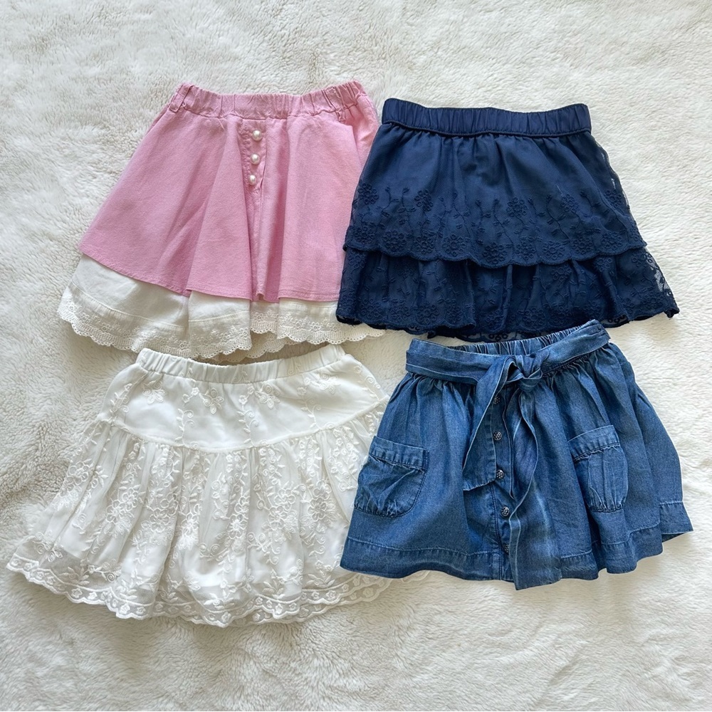 Bundle of girls skirts size 3-4 years